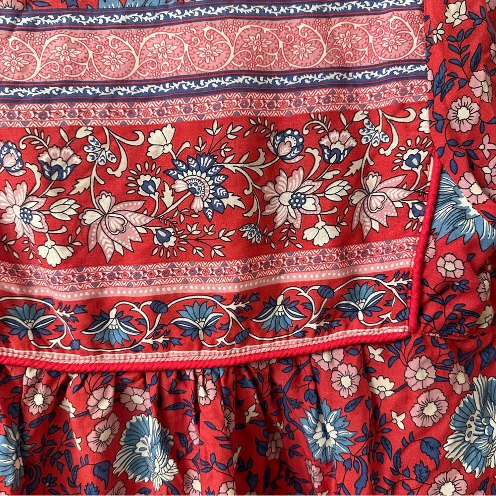 Vintage Spell & The Gypsy Folk Town Blouse Wine size XS - Picture 10 of 11